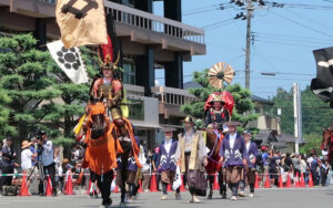 相馬野馬追総大将お迎え画像